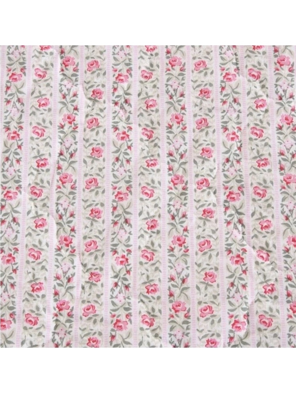 Pink Floral Striped KING 3 Pc. Quilt Set ~ 100% Cotton ~ Timeless All Seasons - Picture 3 of 16